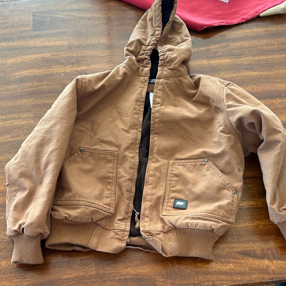 Cozy Brown Kids Puffer Jacket